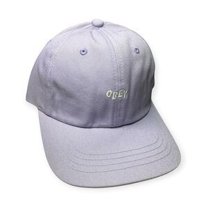 Obey Light Purple Strapback Hat Bold Twill 6 Panel OSFM Adjustable Skater Y2K
